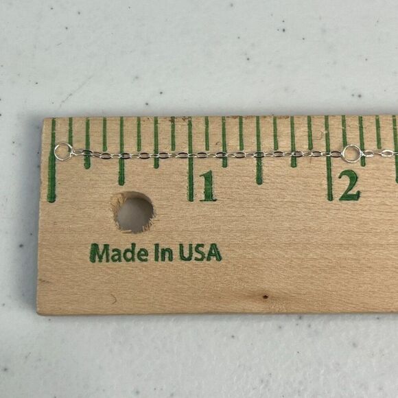 Sterling Silver Cross Necklace USA Made Pendant 925 28x12.5mm 18in Cable Chain - Picture 10 of 12